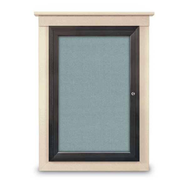 Single Door Enclosed Letterboard, 60"x42